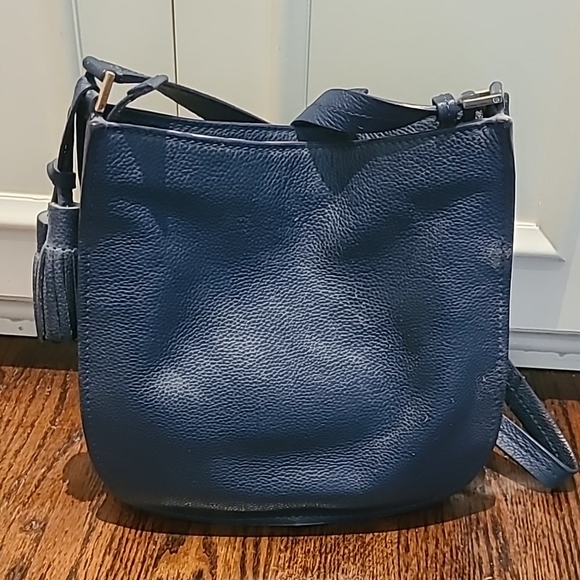 Kate Spade Navy Leather "Orchard Street - Small Hemsley" Crossbody Bag - Picture 2 of 16